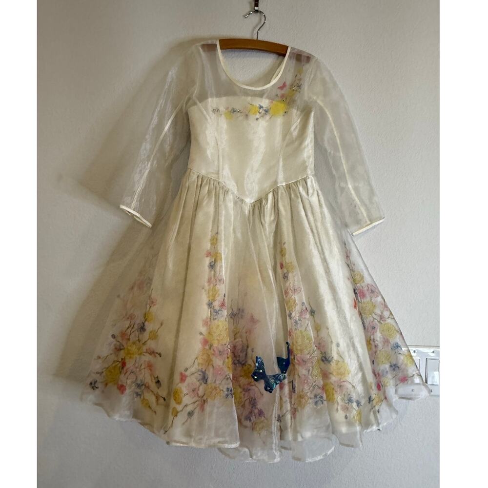 Disney Cinderella Wedding Dress Deluxe Costume Princess Child Girls size 5 / 6